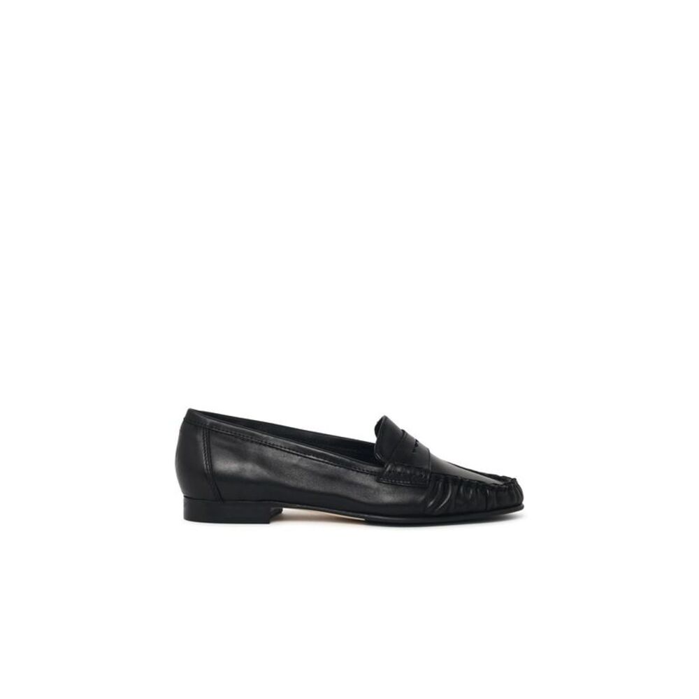 Aeyde 'Aldous' Black Nappa Loafers Women